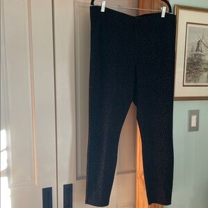 Nanette Lepore Charcoal Leopard Print Pants. Size XL